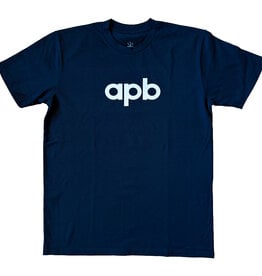 APB Skateshop APB Logo Tee Navy/White
