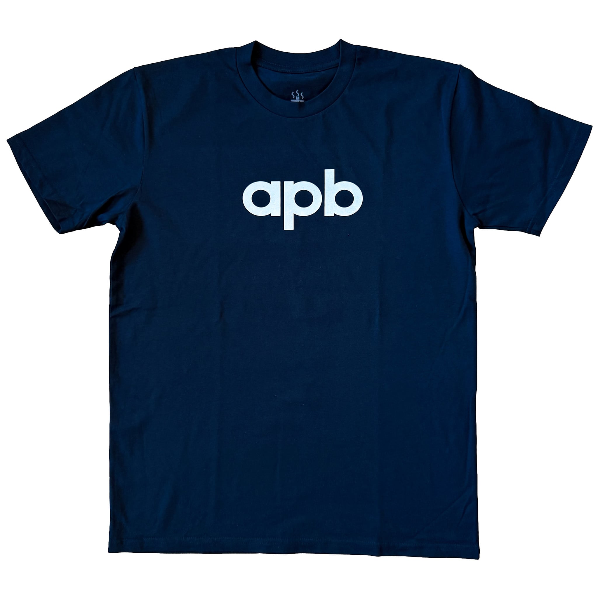 APB Skateshop APB Logo Tee Navy/White