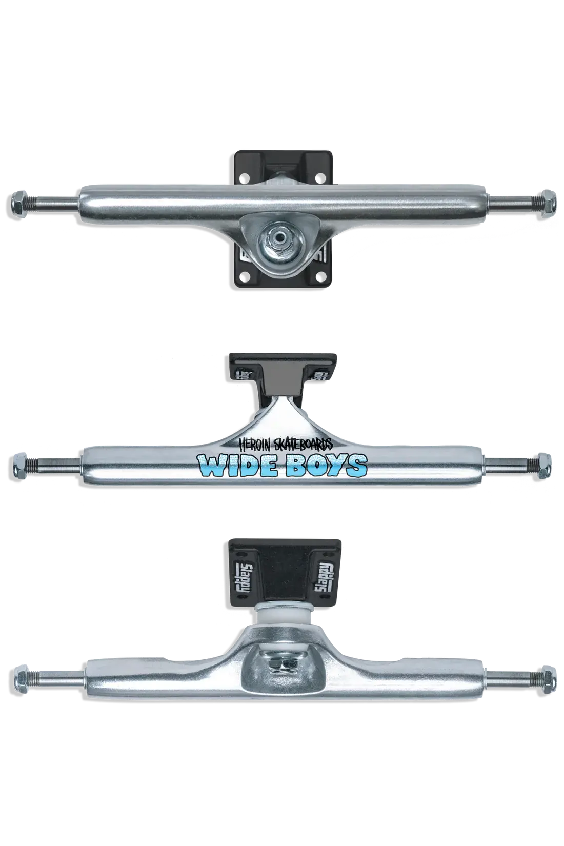 Slappy Trucks Slappy ST1 Hollow Wide Boy Polish/Black 10.5"