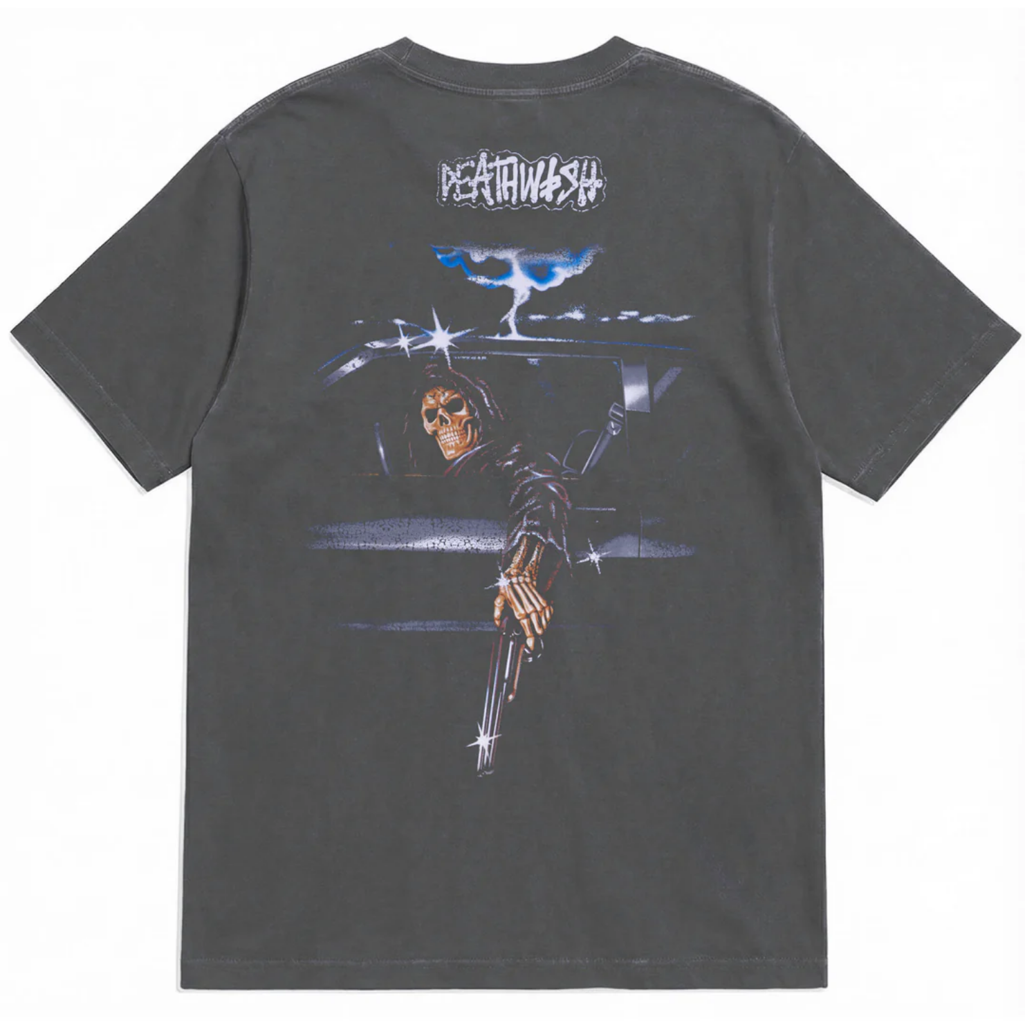 Deathwish Skateboards Samborgini Reaper Garment Dyed Tee Black