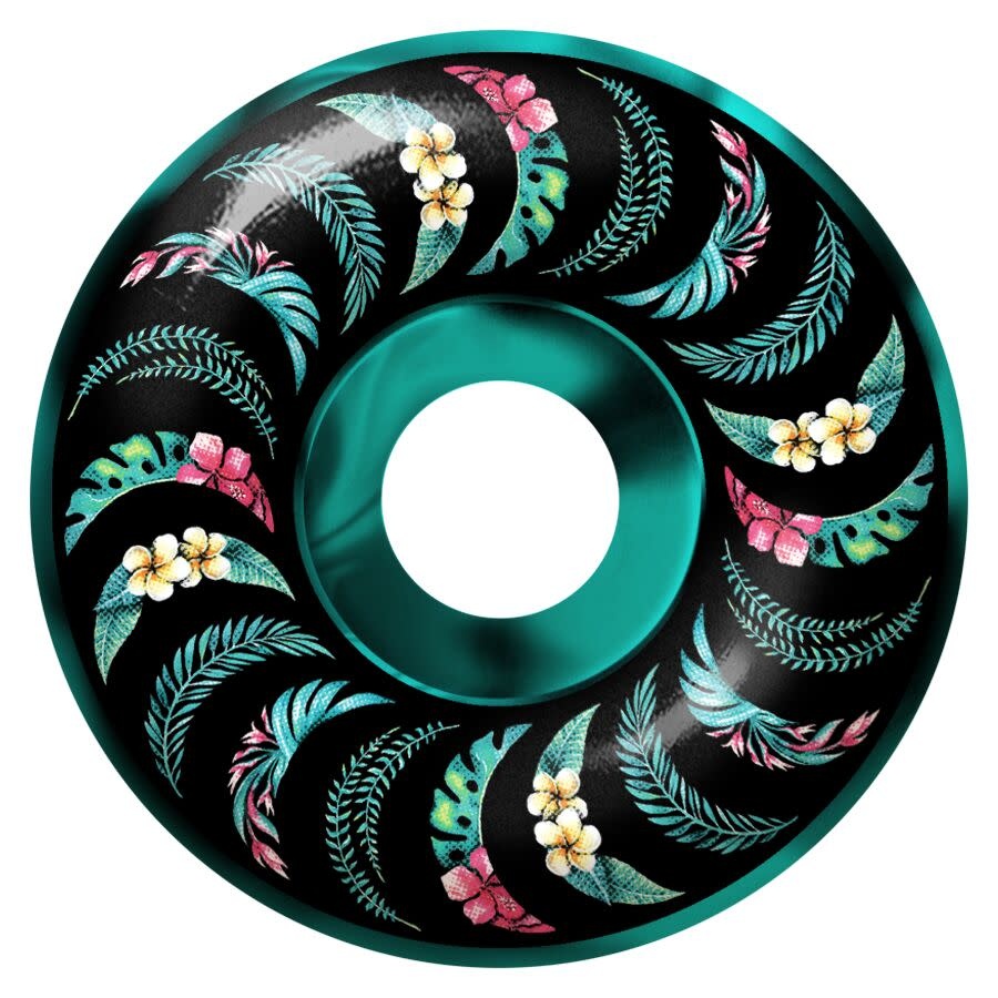 Spitfire Wheels Spitfire F4 99d Floral Classic Black/Teal Swirl 53mm