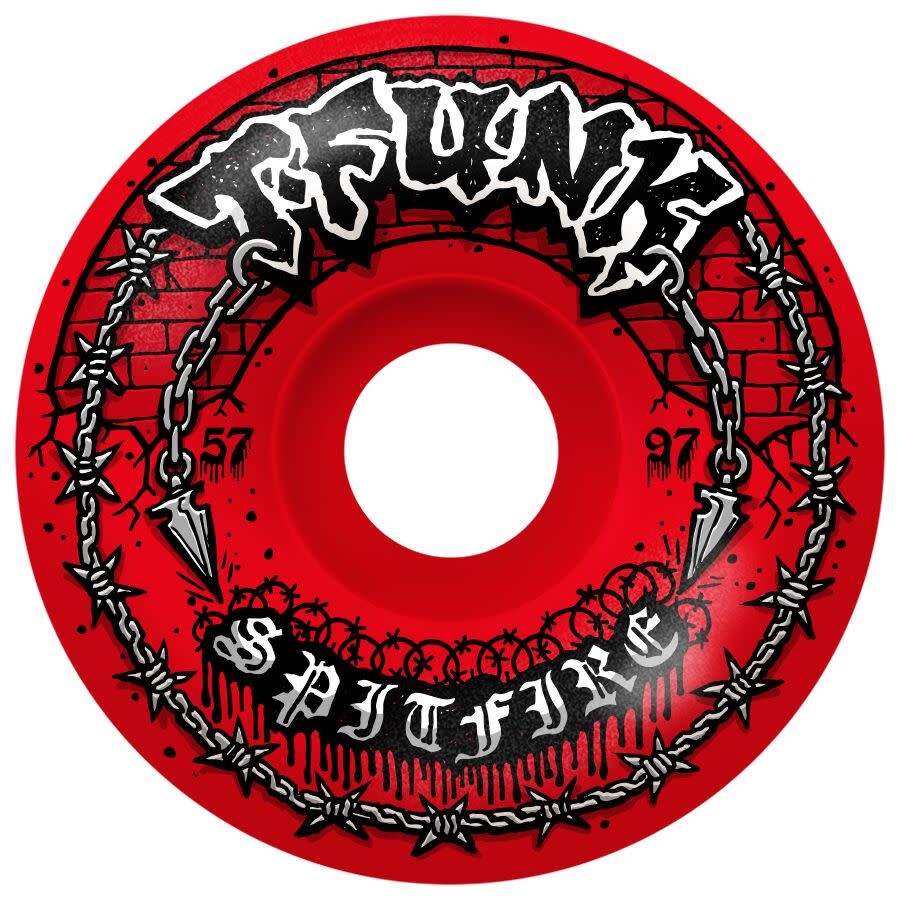 Spitfire Wheels Spitfire F4 97a T-Funk Radial Full Red 57mm
