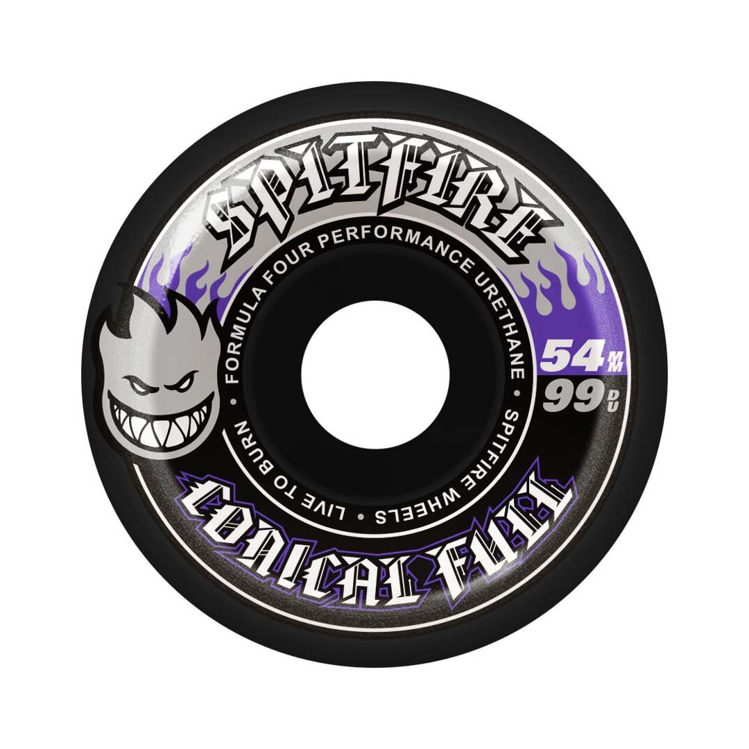 Spitfire Wheels Spitfire F4 99d Team Color Pack Conical Full Black 54mm