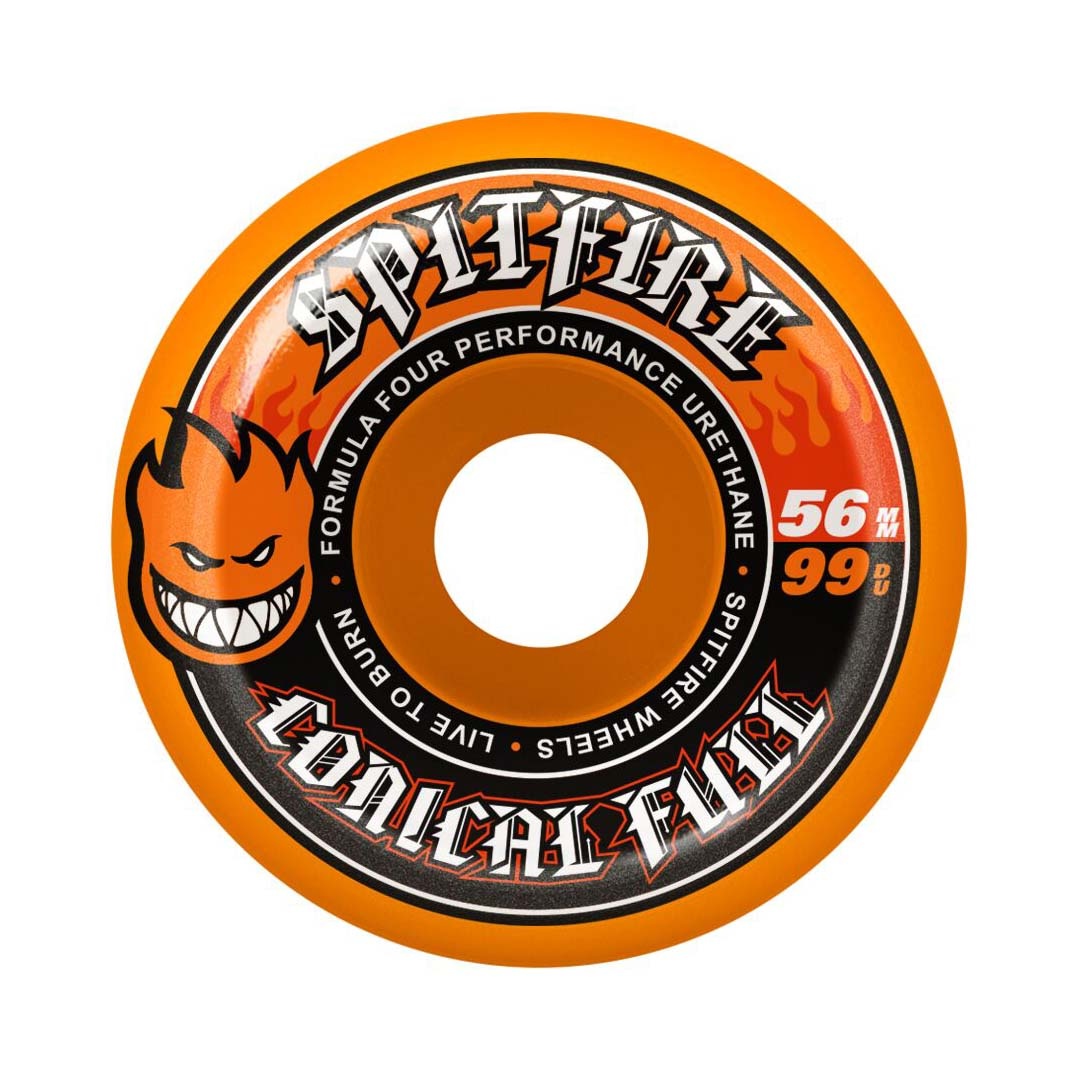 Spitfire Wheels Spitfire F4 99d Team Color Pack Conical Full Orange 56mm