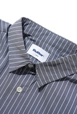 Butter Brand Vertical Stripe S/S Shirt Stone Blue