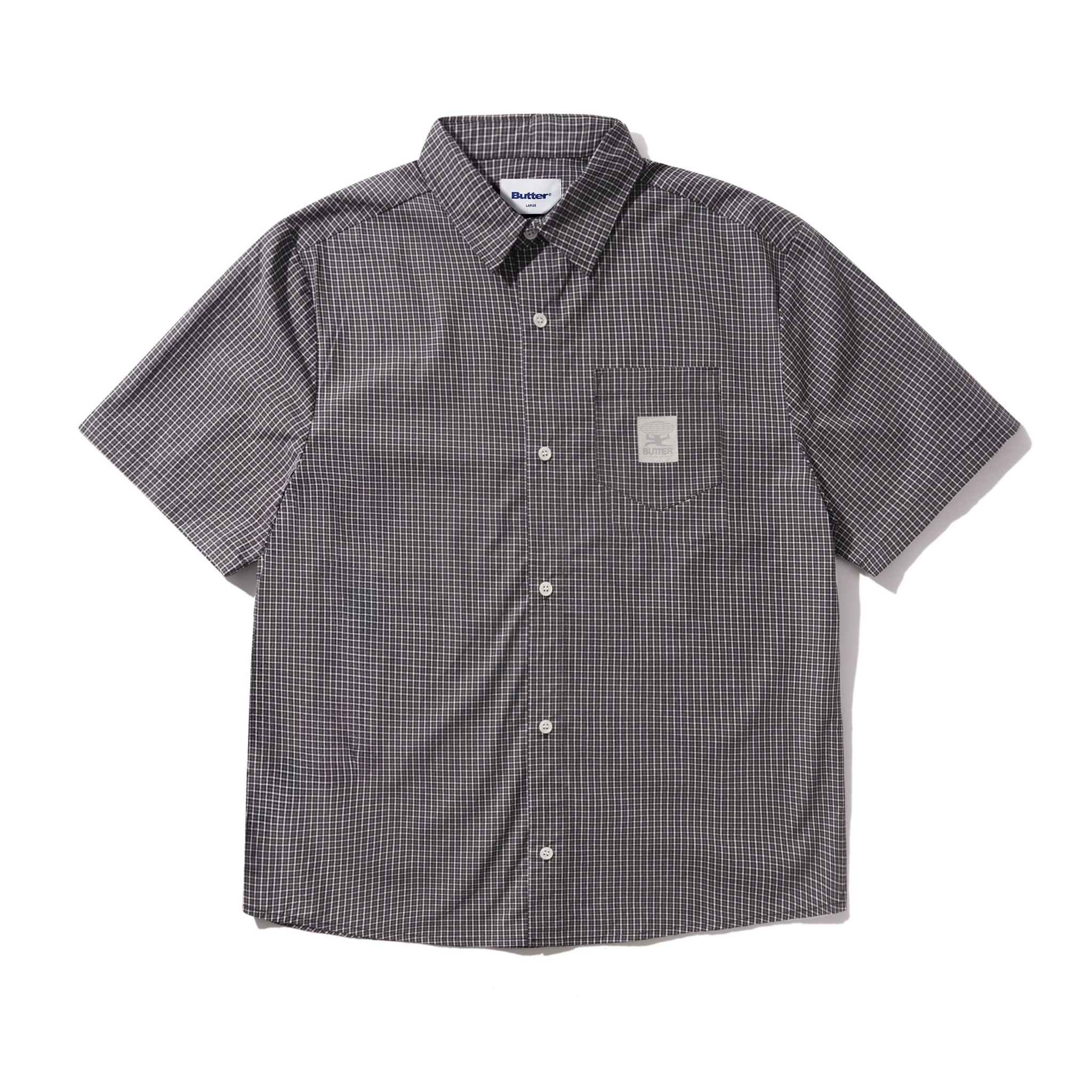 Butter Brand Equipment S/S Shirt Black/Grey