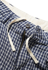 Butter Brand Pleated Shorts Navy Plaid