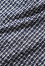 Butter Brand Pleated Shorts Navy Plaid