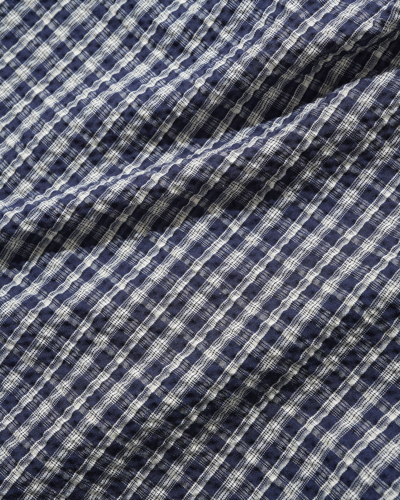Butter Brand Pleated Shorts Navy Plaid