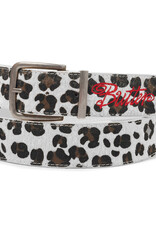 Butter Brand Snow Leopard Animal Hide Belt