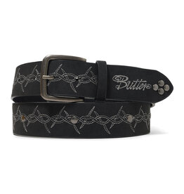Butter Brand Barbed Wire Studed Belt Black