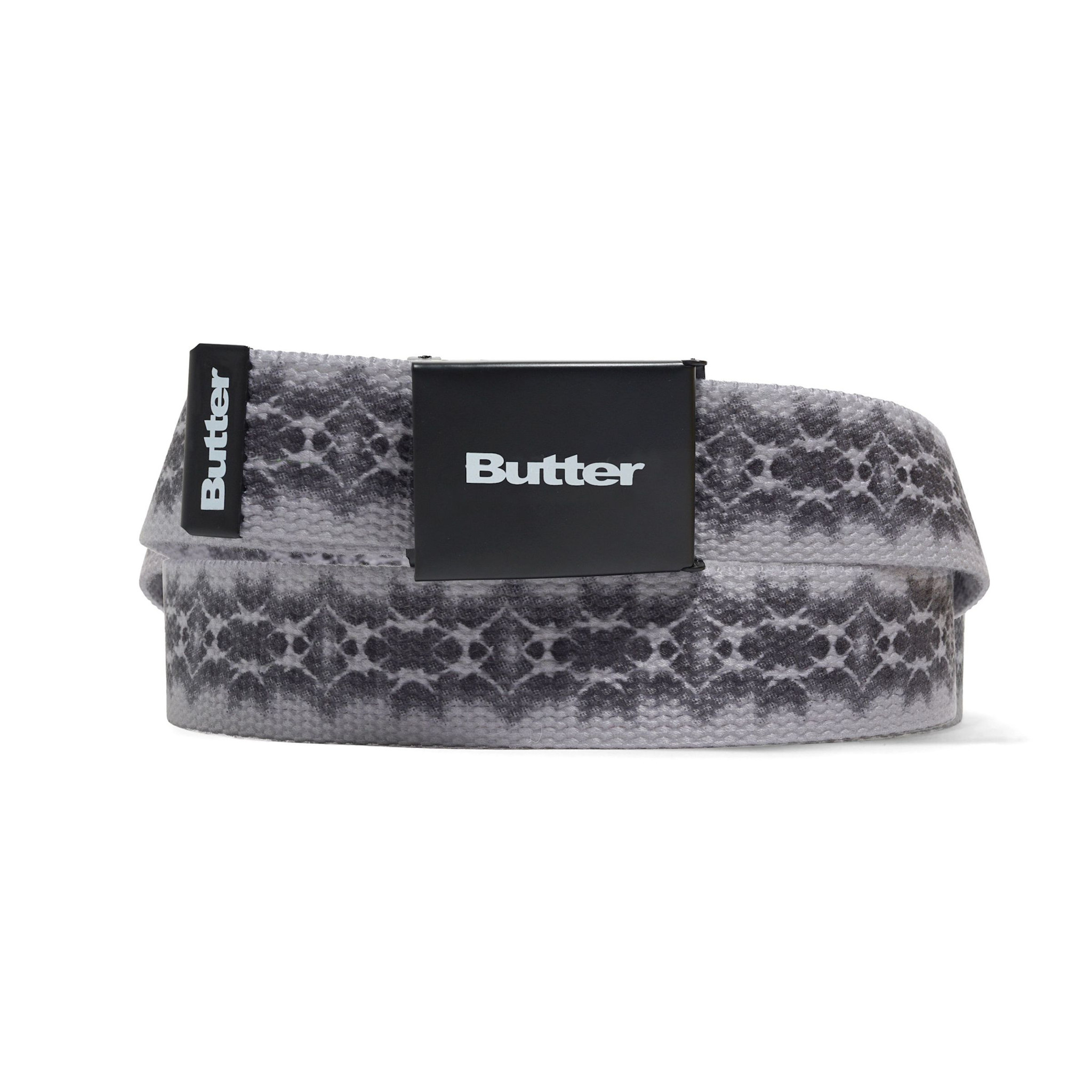 Butter Brand Logo Woven Belt Grey
