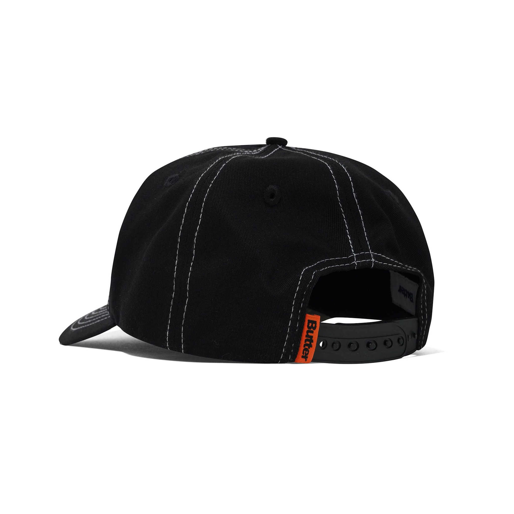 Butter Brand Nail 5 Panel Cap Black