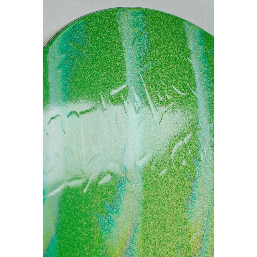Fucking Awesome Neon Green Stamp Embossed 8.44" Shape 1