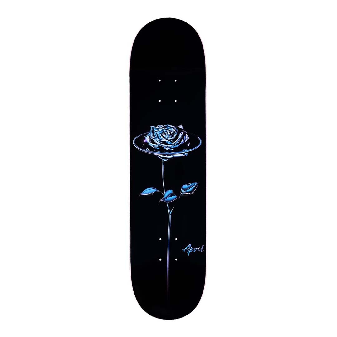 April Skateboards Chrome Rose Black 8.25"