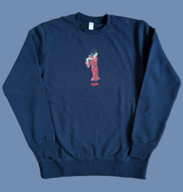 APB Skateshop APB Lotus Crewneck Sweatshirt Navy