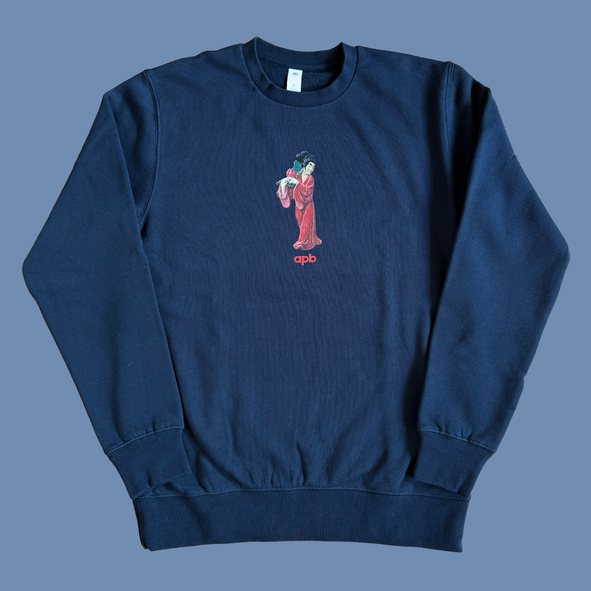APB Skateshop APB Lotus Crewneck Sweatshirt Navy