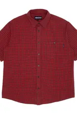 GX1000 Short Sleeve Button Down Red Plaid
