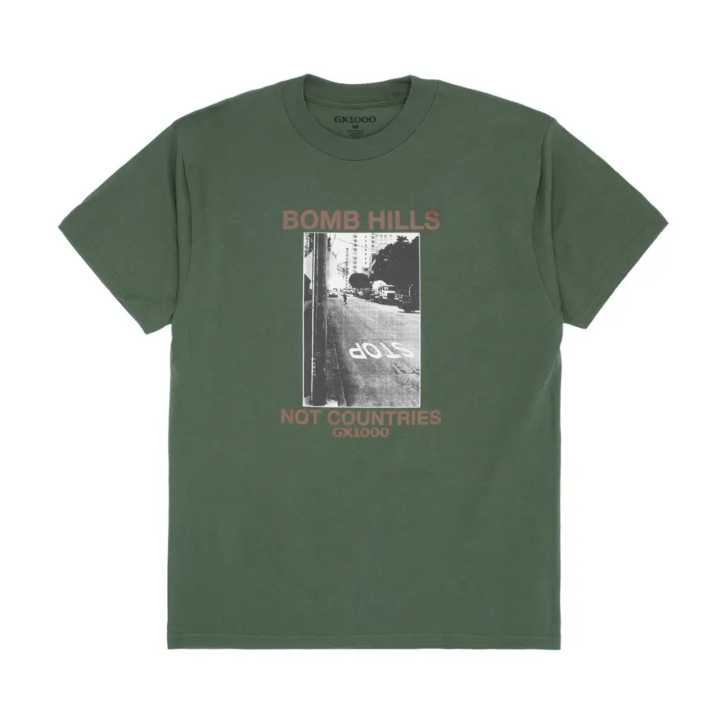 GX1000 Bomb Hills Not Countries Tee Desert Green/Brown