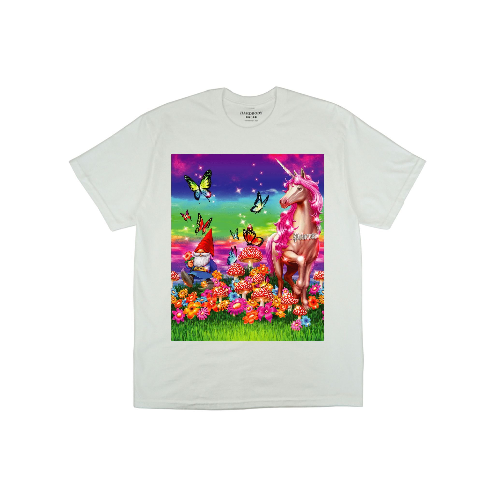 Hardbody Skateboards Princess Utopia Tee White