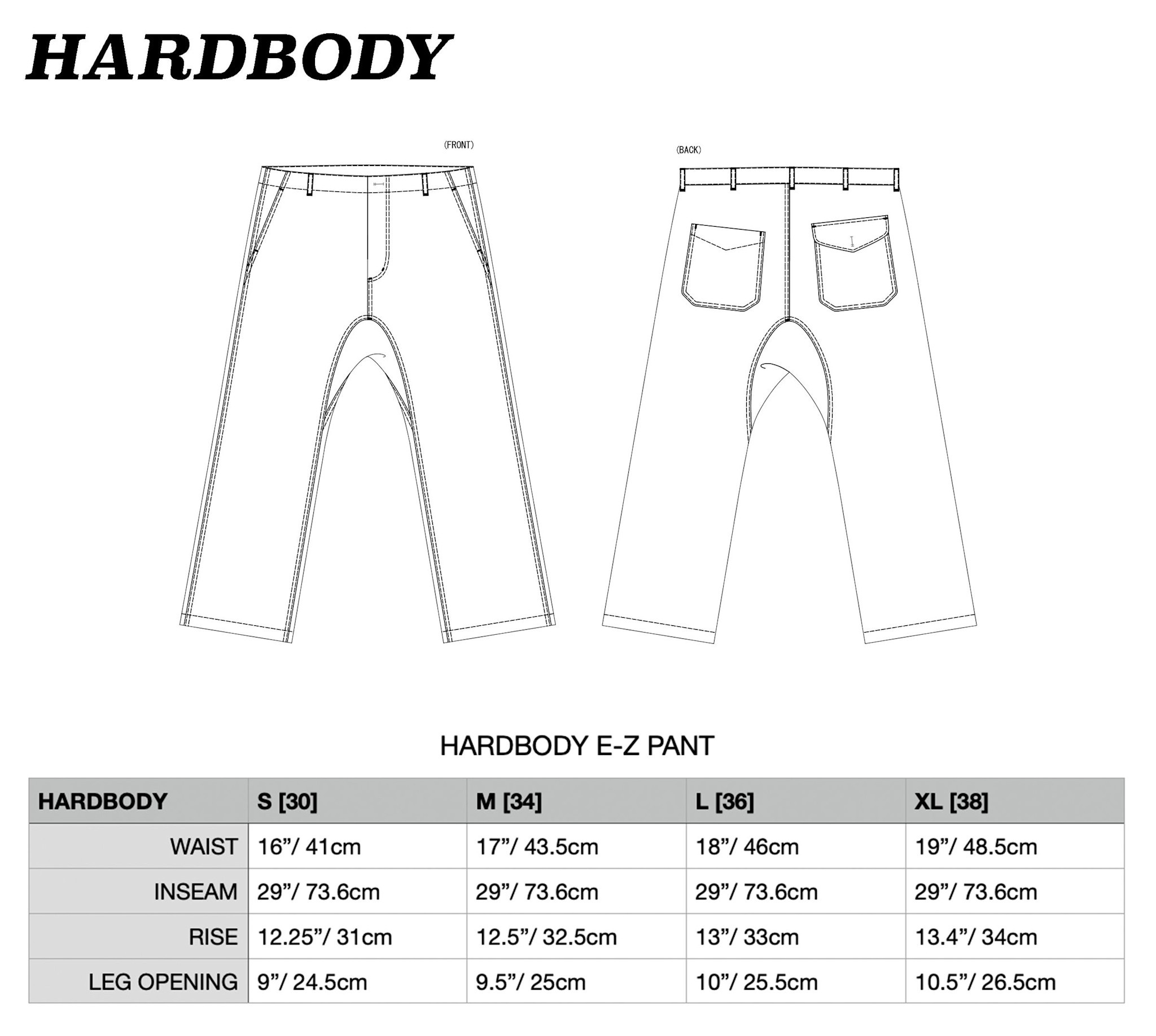 Hardbody Skateboards Hardbody E-Z Pant Olive Drab