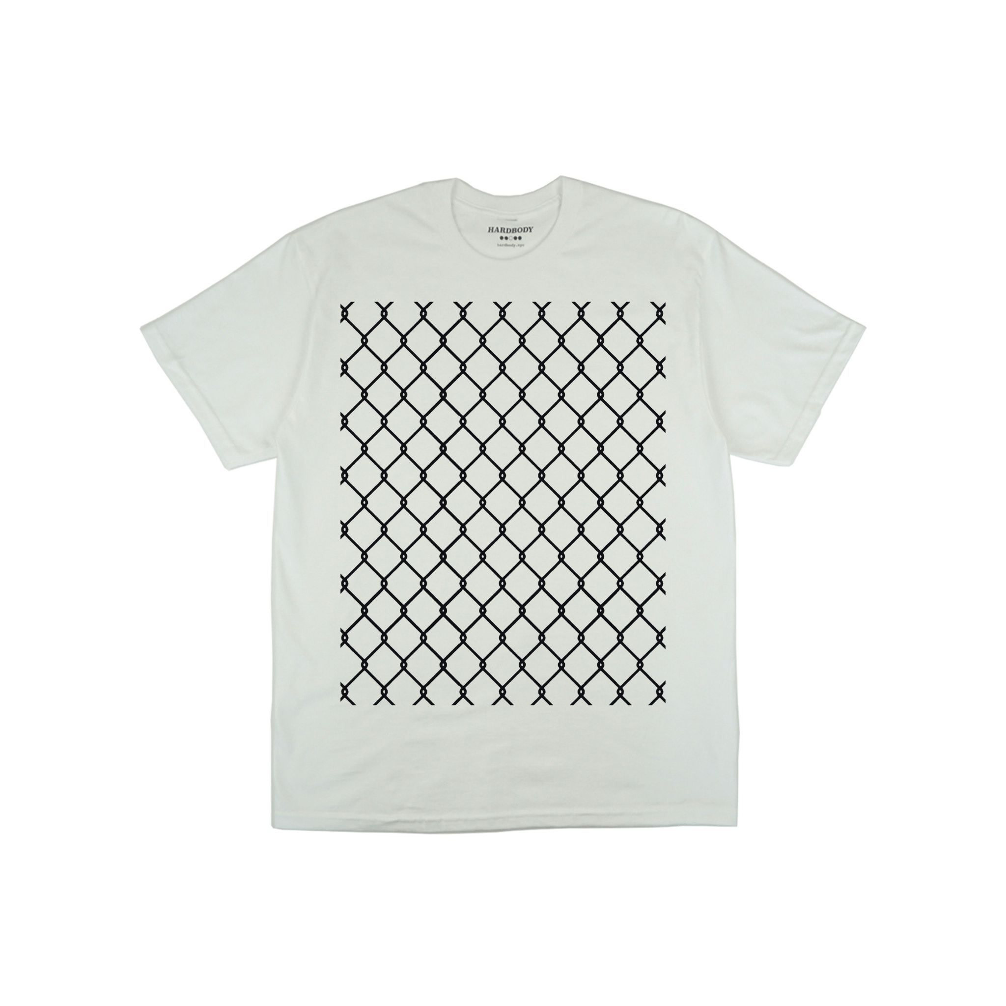 Hardbody Skateboards Fence Tee White