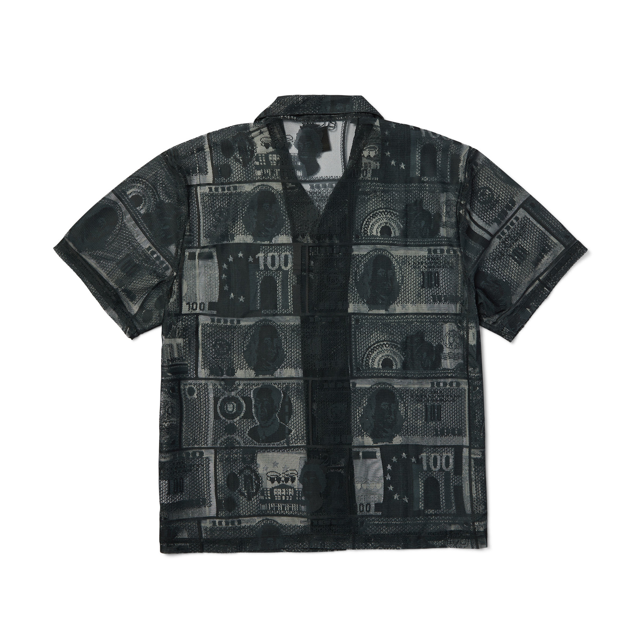 HUF Global Currency Lace Shirt Black