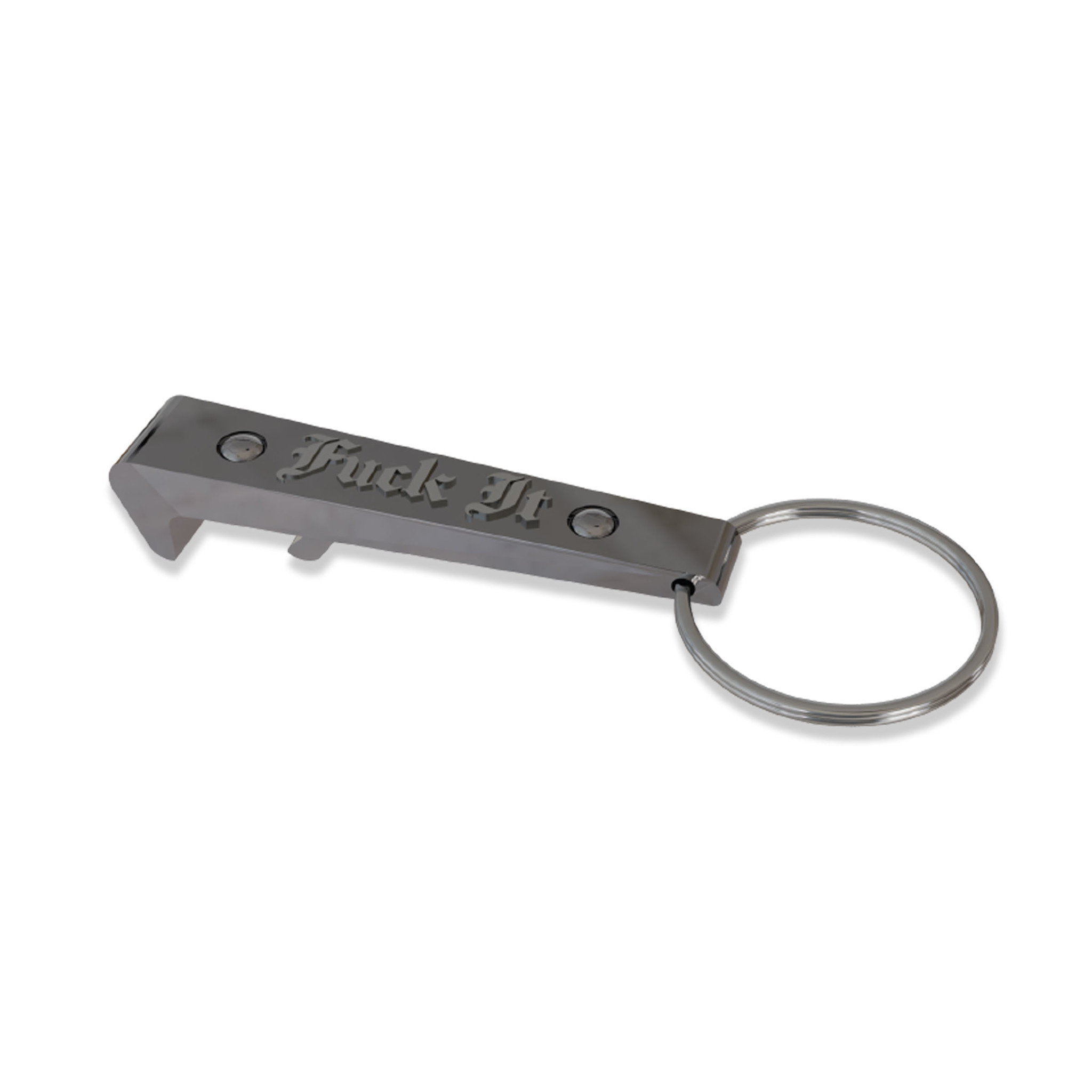 HUF Unstopper Keychain Silver
