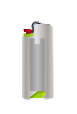 HUF 89 Lighter Holder Silver