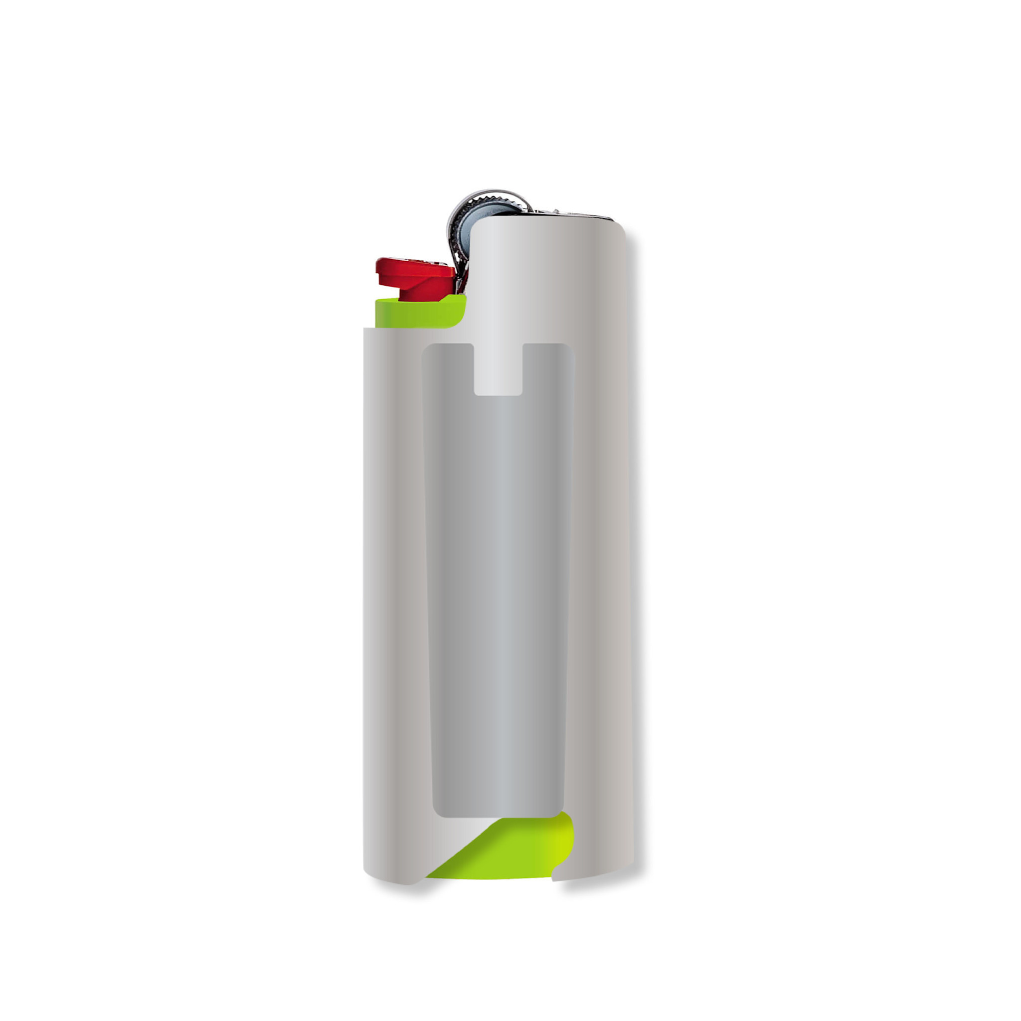 HUF 89 Lighter Holder Silver