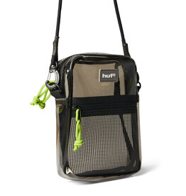 HUF Mercer Transparent Side Bag Smoke Black