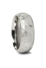 HUF Plantlife Band Silver Ring Size 9