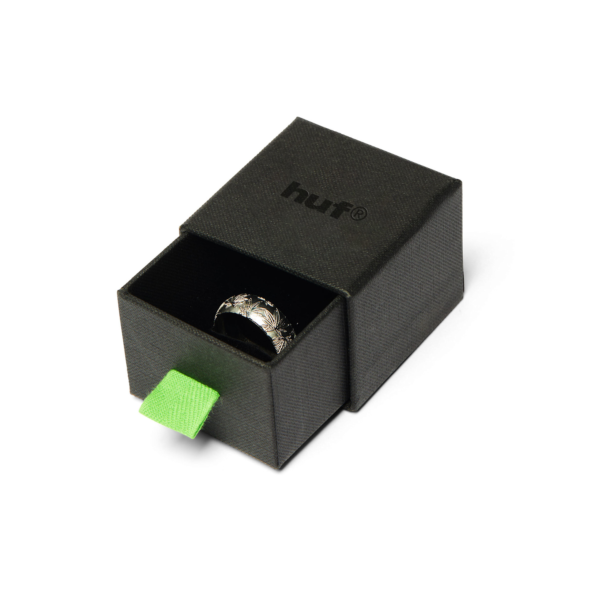 HUF Plantlife Band Silver Ring Size 9