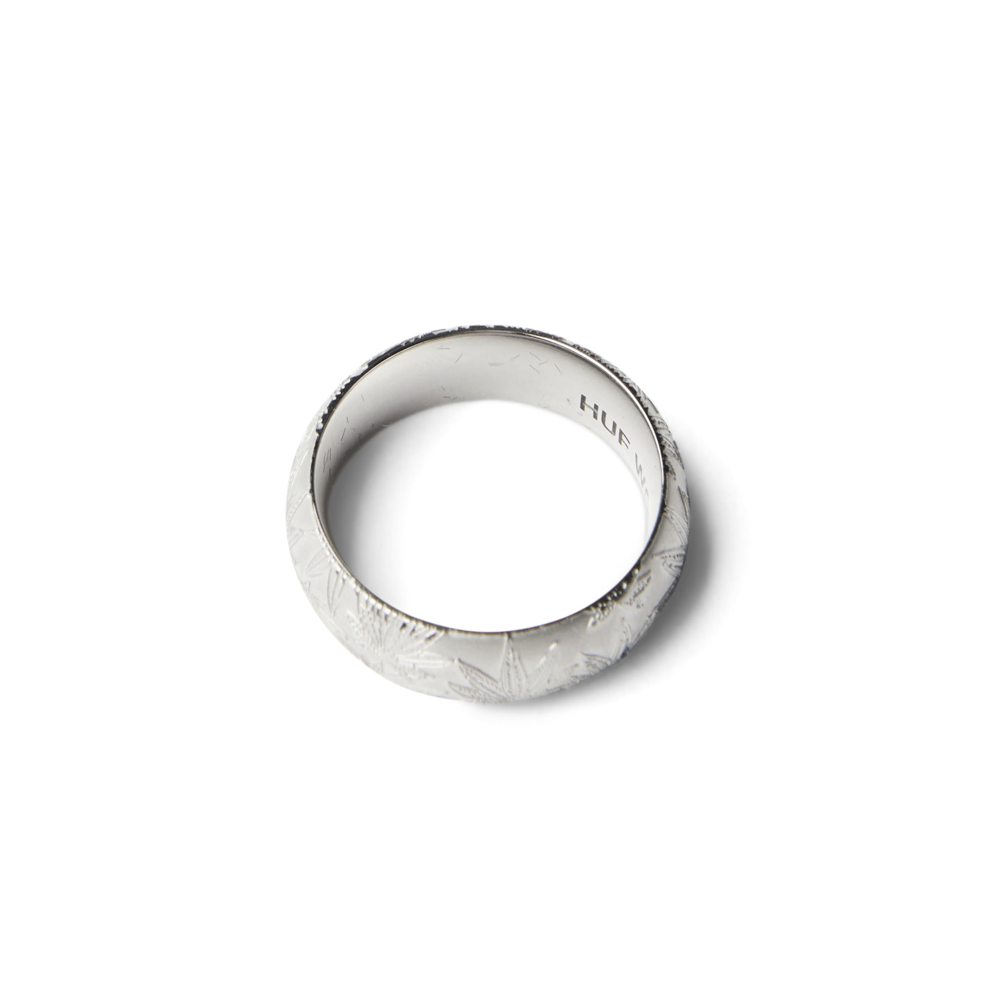 HUF Plantlife Band Silver Ring Size 8