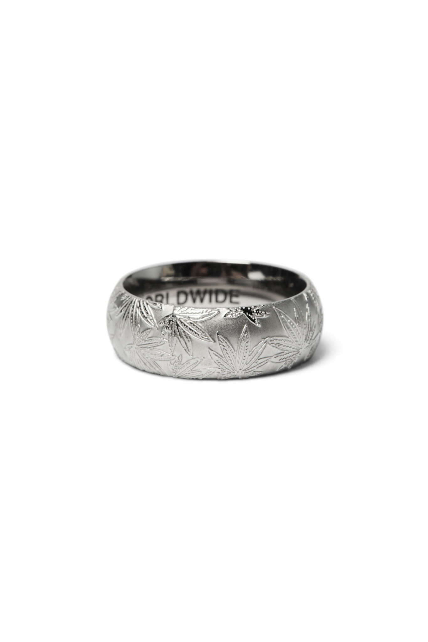 HUF Plantlife Band Silver Ring Size 8