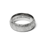HUF Plantlife Band Silver Ring Size 8