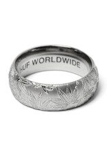 HUF Plantlife Band Silver Ring Size 8