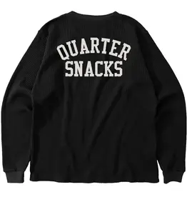 Quartersnacks Printed Thermal Longsleeve Tee Black