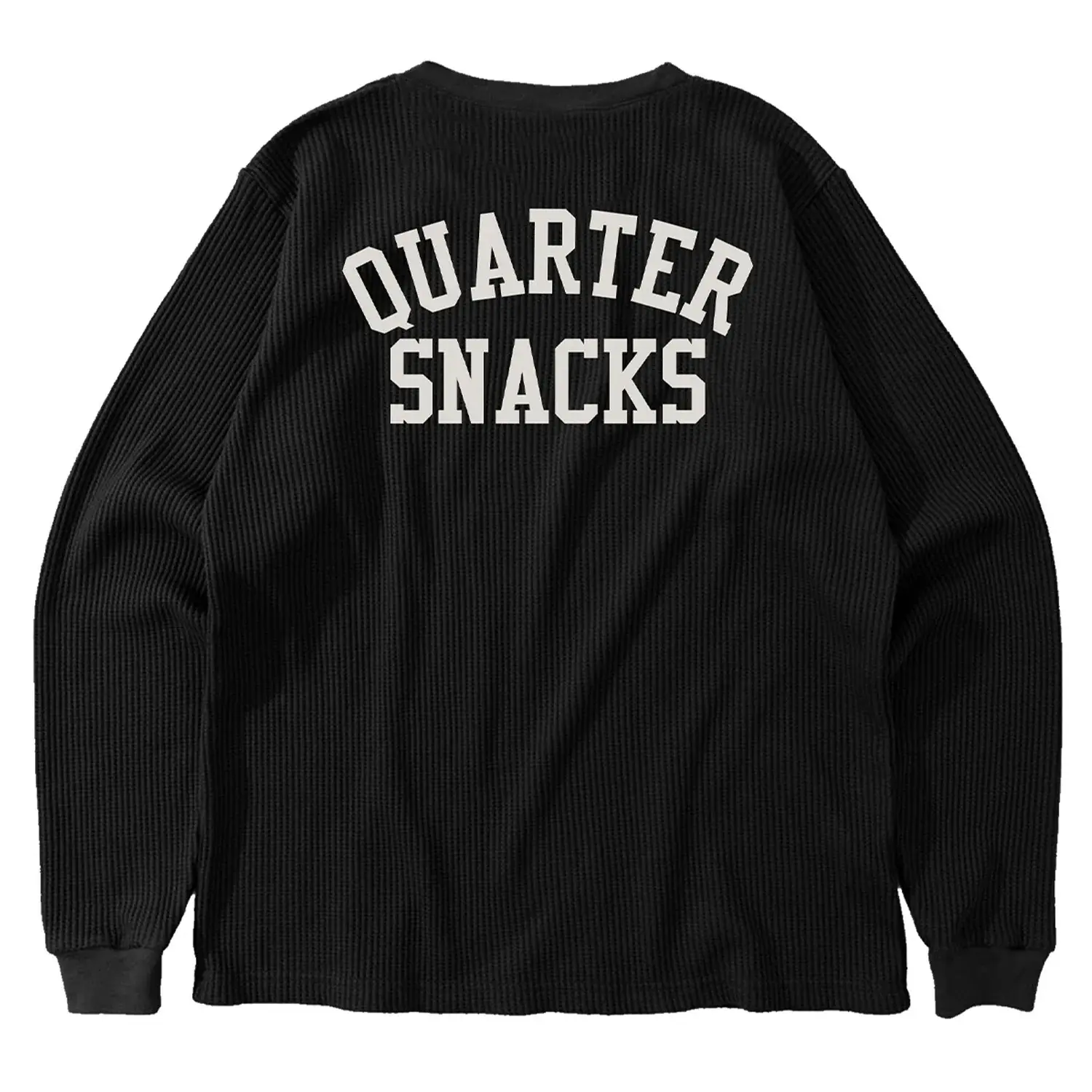 Quartersnacks Printed Thermal Longsleeve Tee Black
