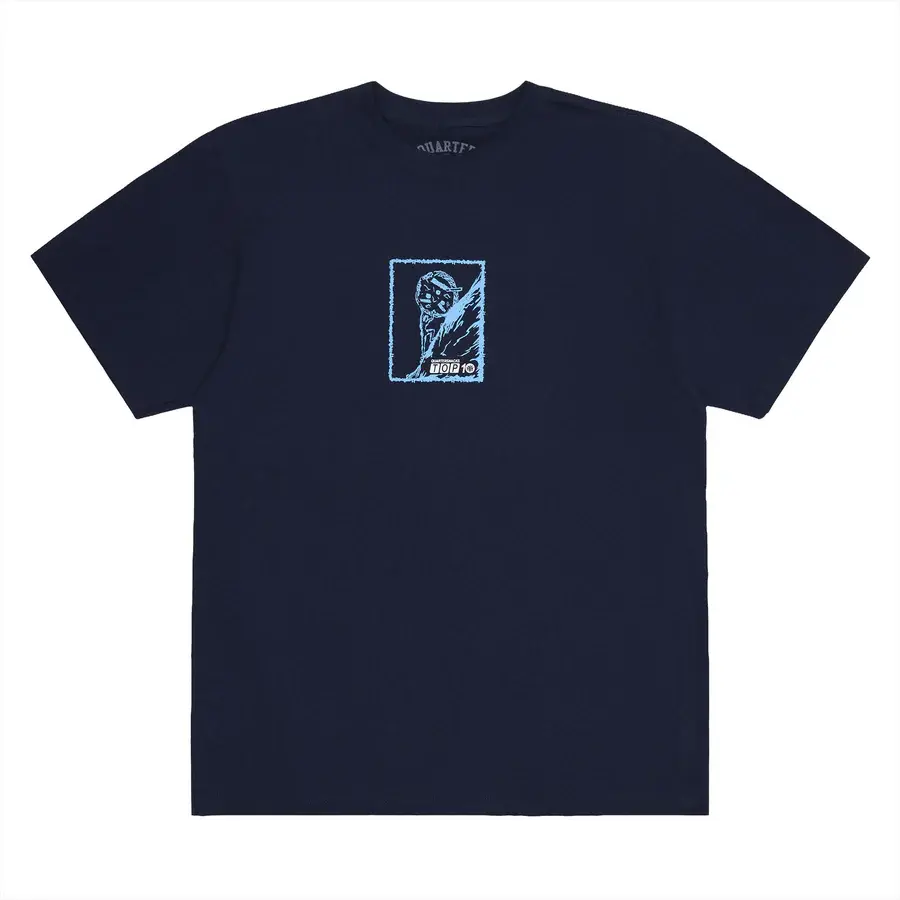 Quartersnacks Top Ten Boulder Tee Navy
