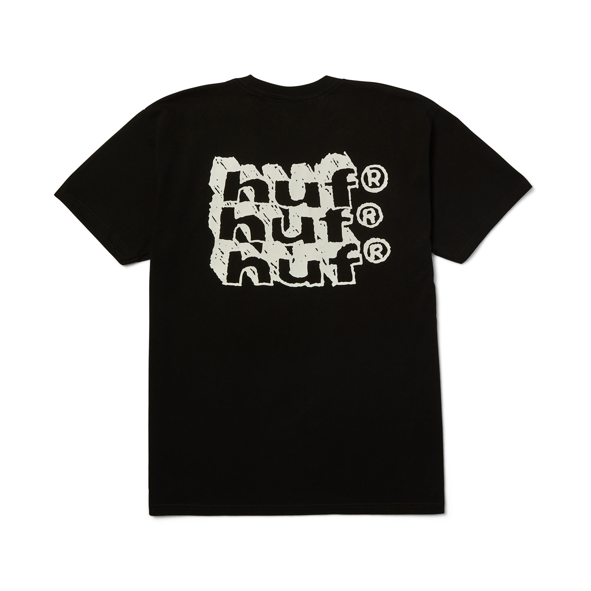HUF Hand Stacked S/S Tee Black