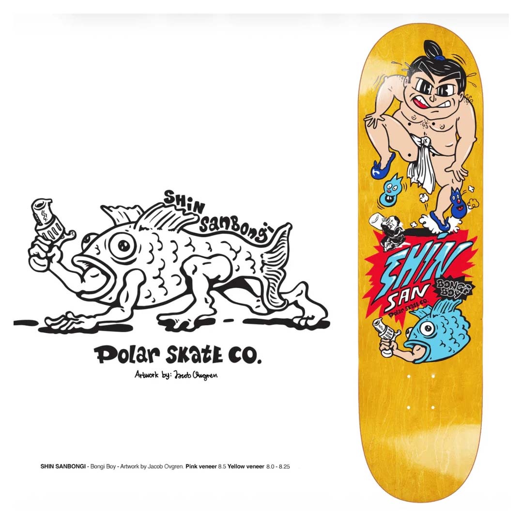 Polar Skate Co. Shin Sanbongi Bongi Boy Yellow 8.25