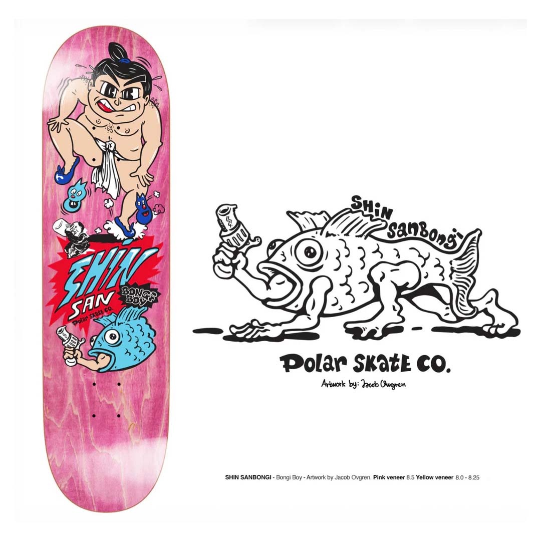 Polar Skate Co. Shin Sanbongi Bongi Boy Pink 8.5