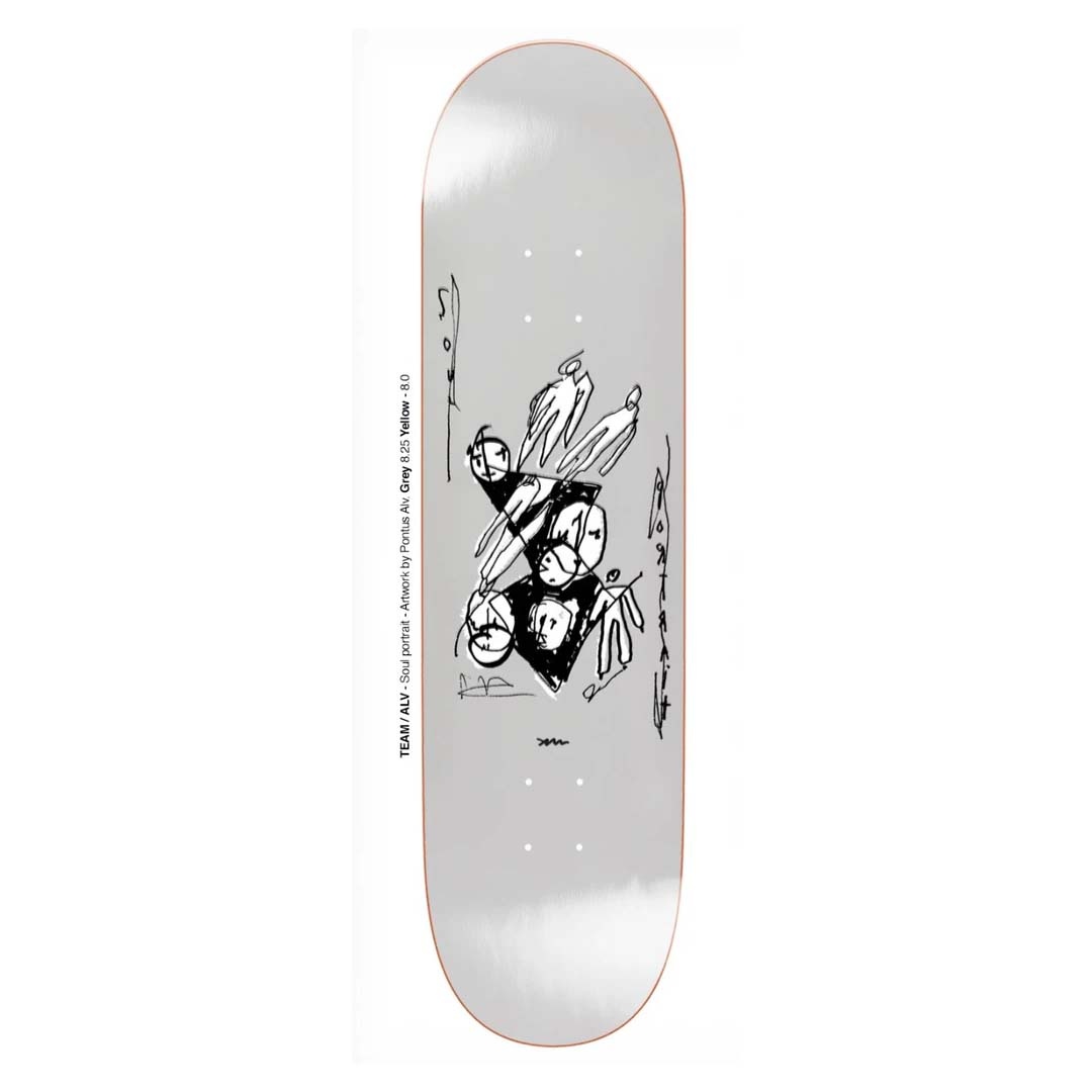 Polar Skate Co. Alv Soul Portrait Grey 8.25