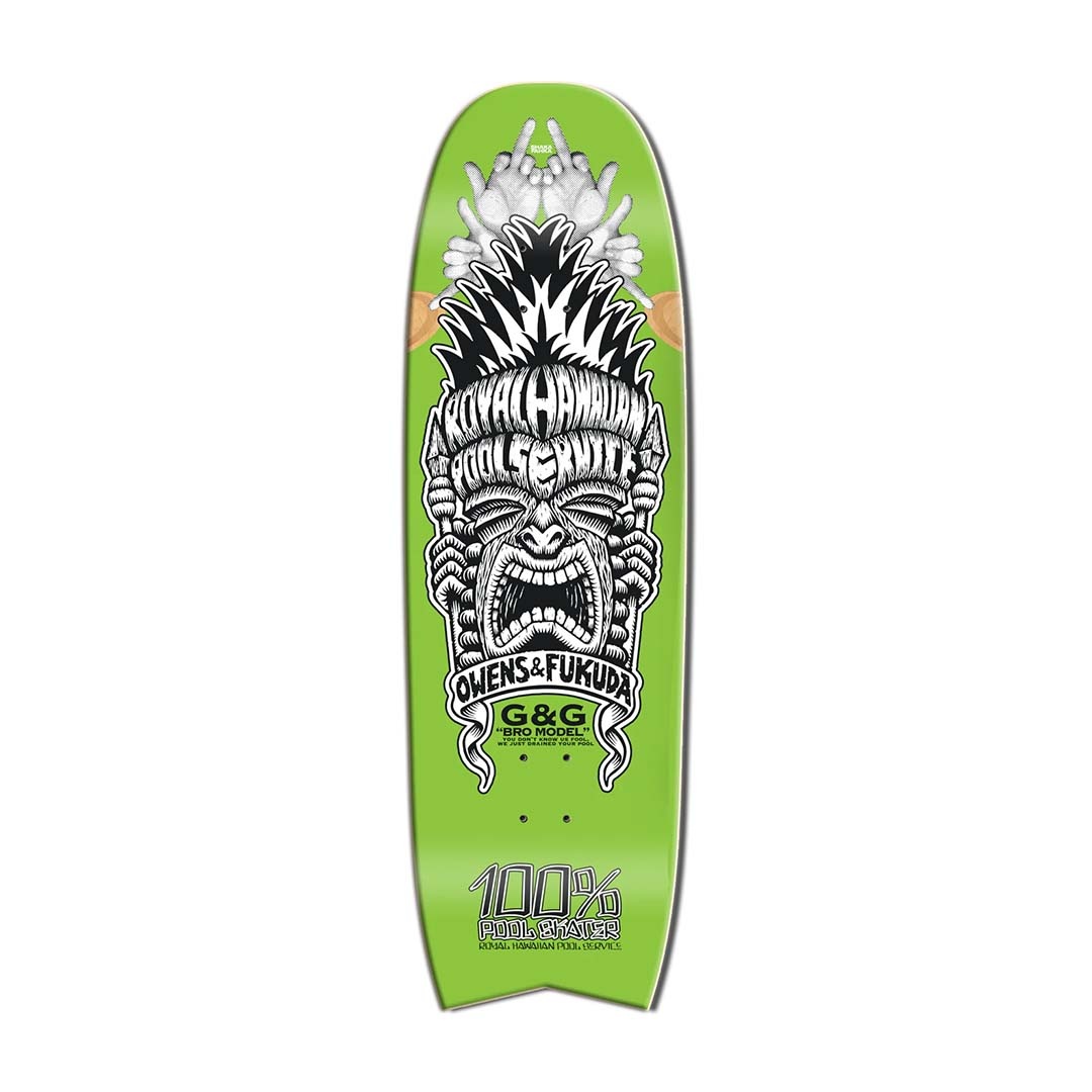 Royal Hawaiian Pool Service RHPS Bro Model Green Dipped 9.5"