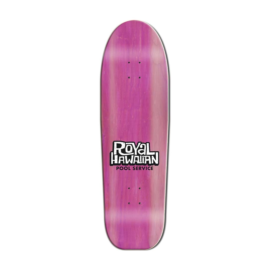 Royal Hawaiian Pool Service RHPS Tiki Pink Stained 9.75"
