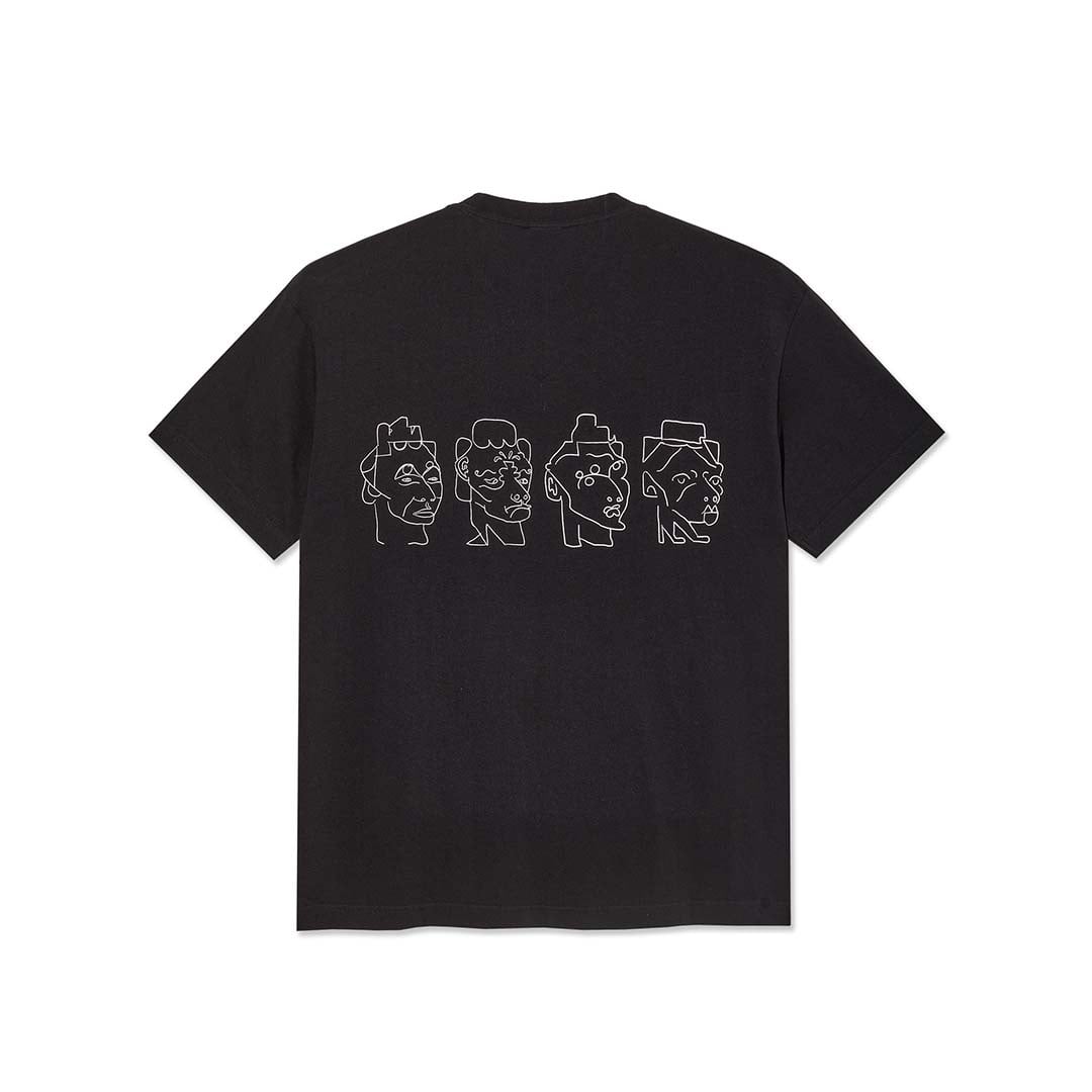 Polar Skate Co. 8 Heads Black/White Contrast Tee