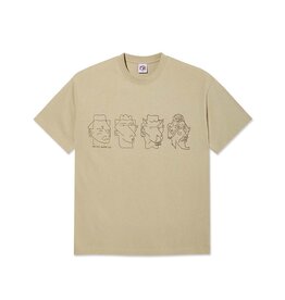 Polar Skate Co. 8 Heads Sand/Brown Contrast Tee