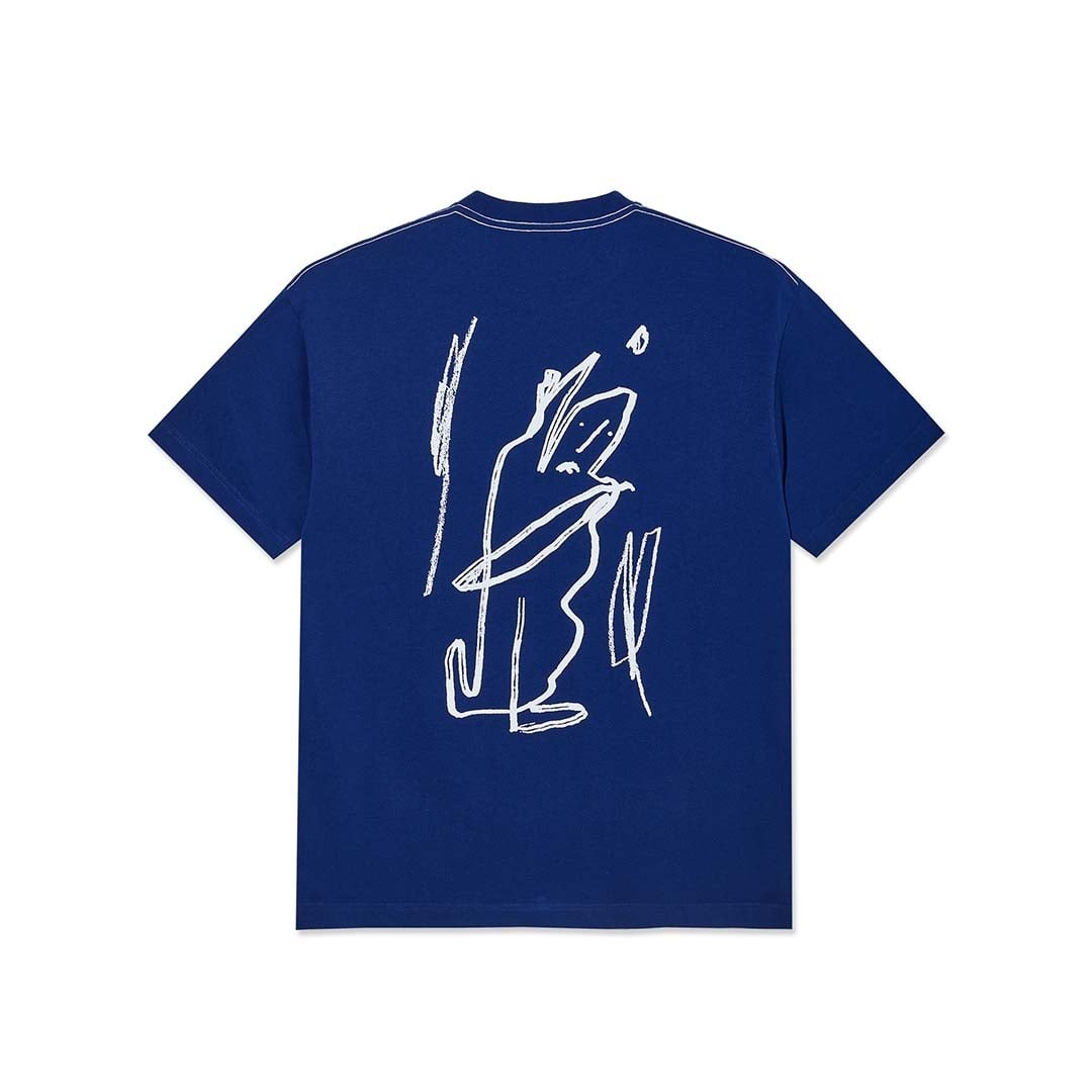 Polar Skate Co. Doodle Ultramarine/White Contrast Tee