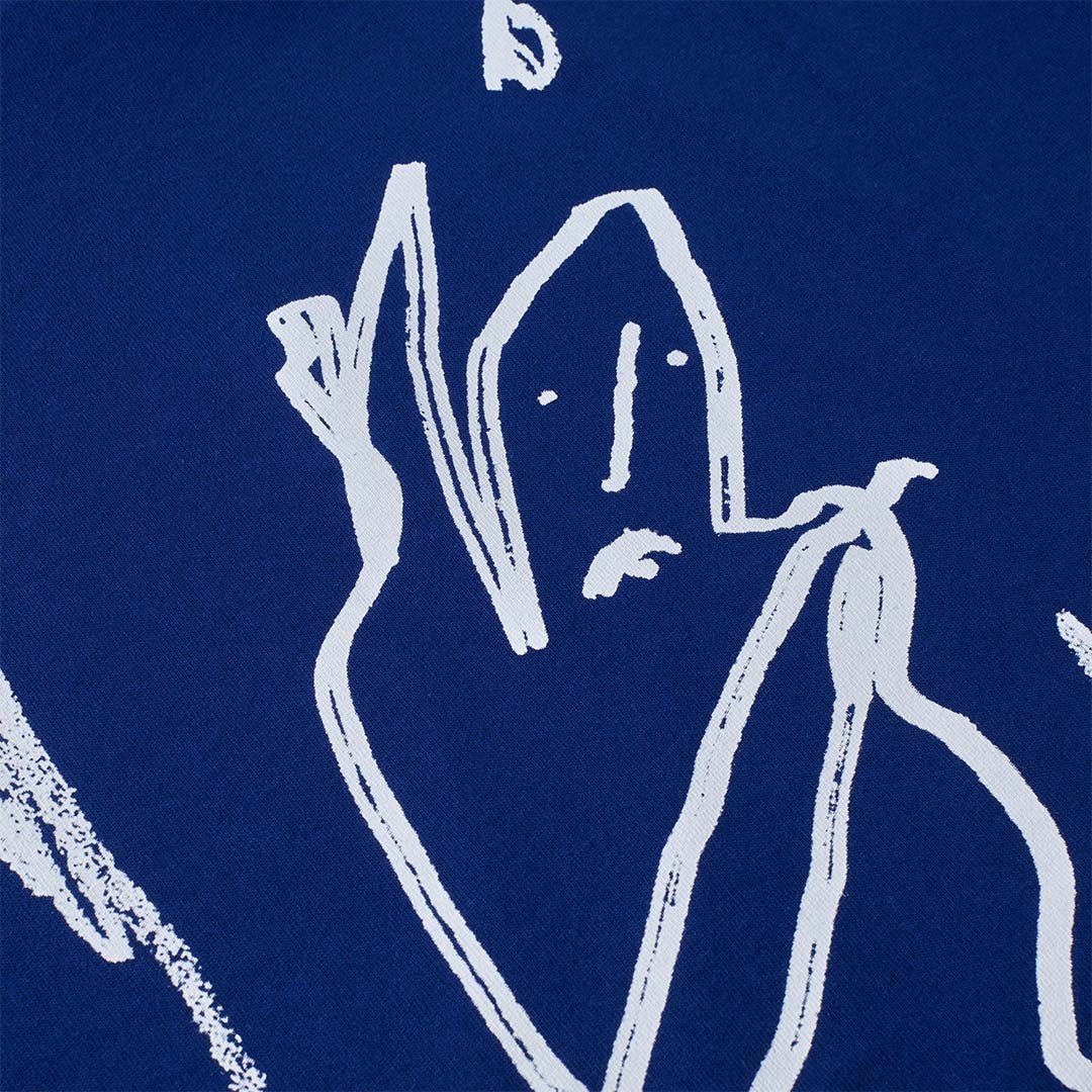 Polar Skate Co. Doodle Ultramarine/White Contrast Tee